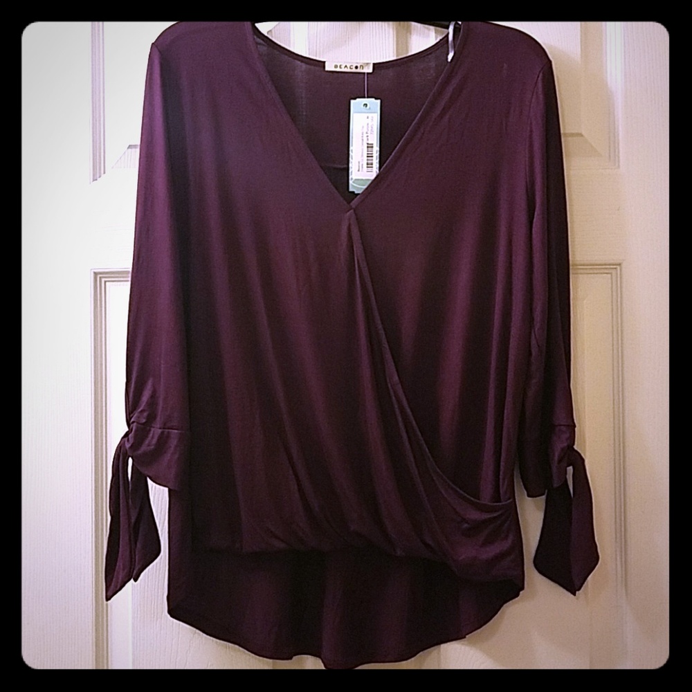 Stitchfix beacon I may tie sleeve knit top